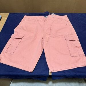 Men's Pink Cargo Shorts
